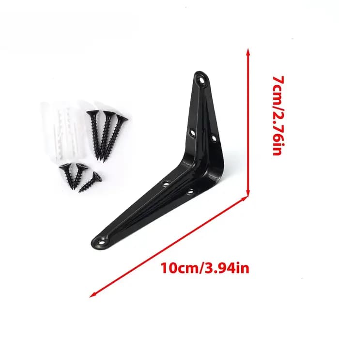 Supports d'étagère robustes en métal pour étagères flottantes, support en L pour panneaux de bois, f