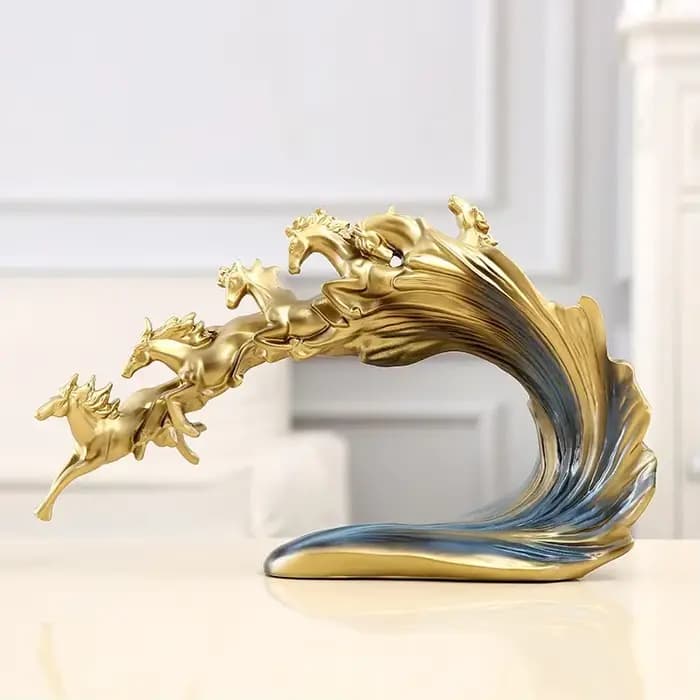 Présentoir de décoration de cave à vin européenne, cheval en résine, cadeau d'ouverture de comparate