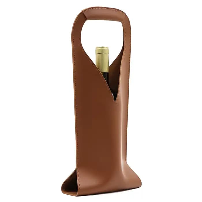 Sac cadeau à vin, fourre-tout à vin en cuir réutilisable, porte-sacs cadeaux de bière champagne doub