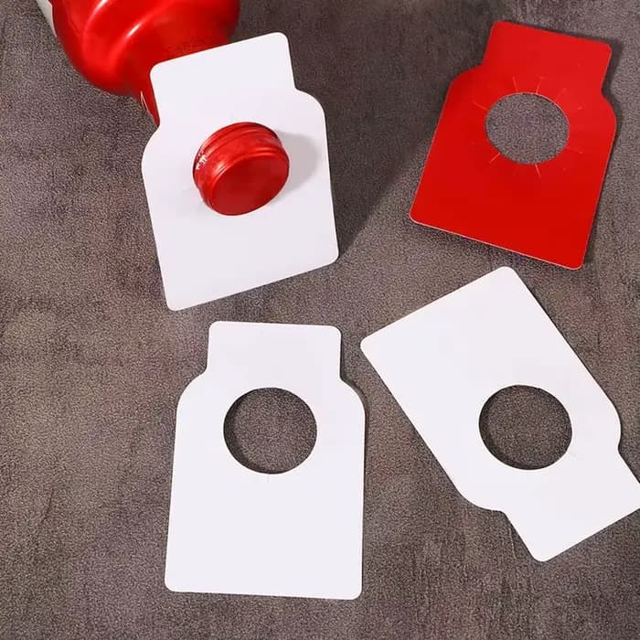 Étiquettes de bouteille de vin en PVC, Double face, vierges, réutilisables, créatives, pour cave, br