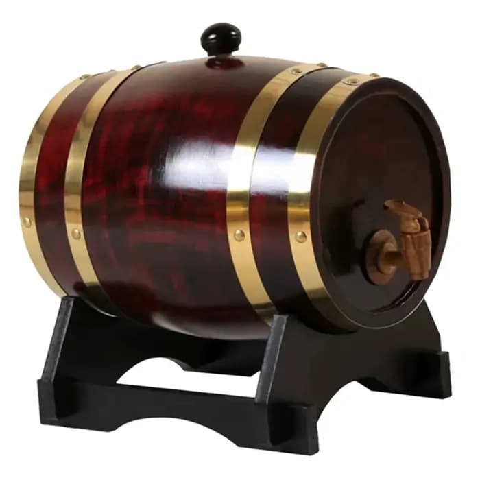 Nouveau Baril à Vin en Bois 1L/1.5L/3L, Baril de Chêne Vintage pour la Brasserie, Accessoires de Bra