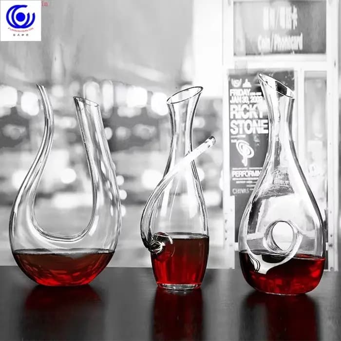 Distributeur de vin en verre cristal haut de gamme