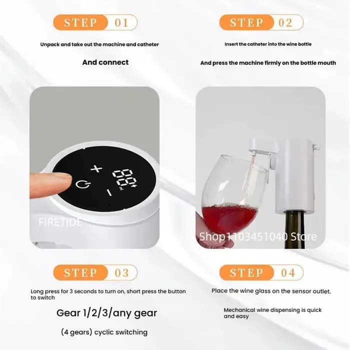 Distributeur de vin extracteur de vin à écran tactile Intelligent adapté à différents types de bouteilles de vin