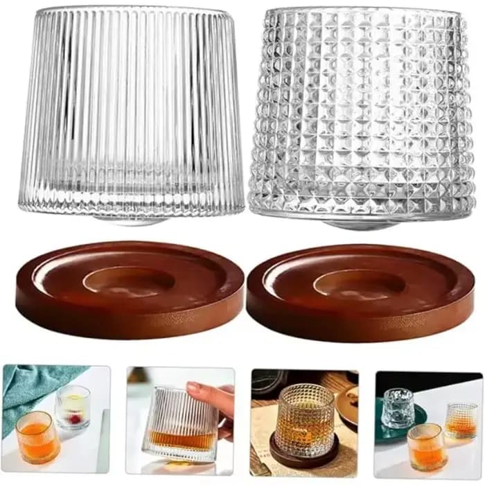 Verre à whisky rotatif créatif et novateur