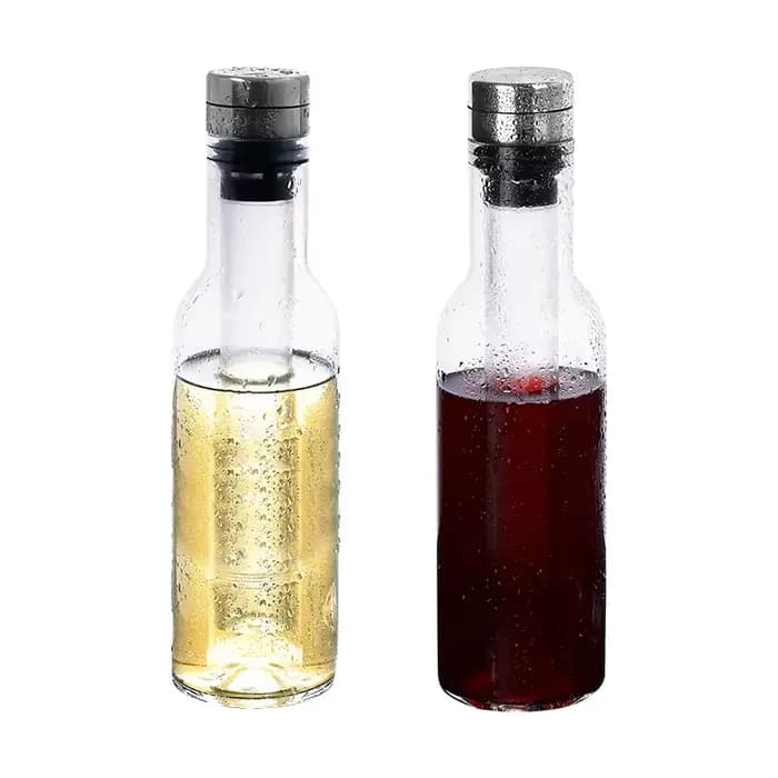 Refroidisseur de vin rapide en verre cristal avec bâtonnet intégré