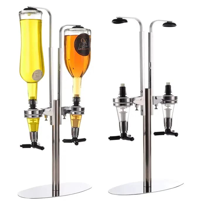 Distributeur de boissons rotatif français debout