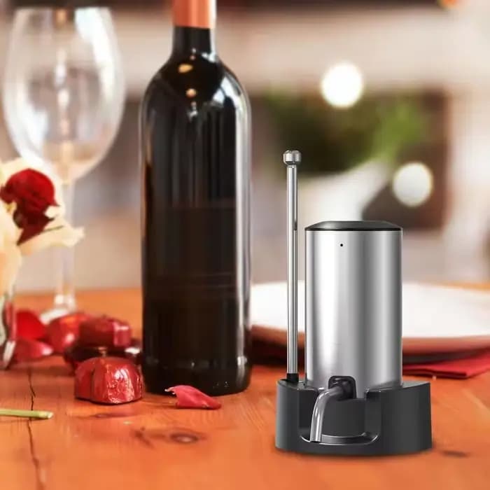 Aérateur et distributeur de vin électriques intelligents avec fonction rechargeable TYPE-C - Outil élégant pour un verser parfait du vin