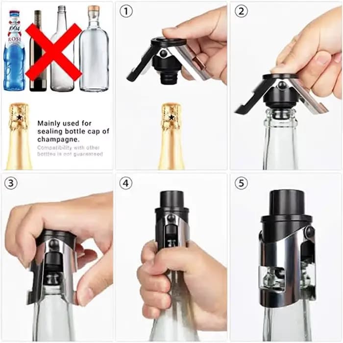 Bouchons de champagne, scelleuse de bouteilles pour champagne