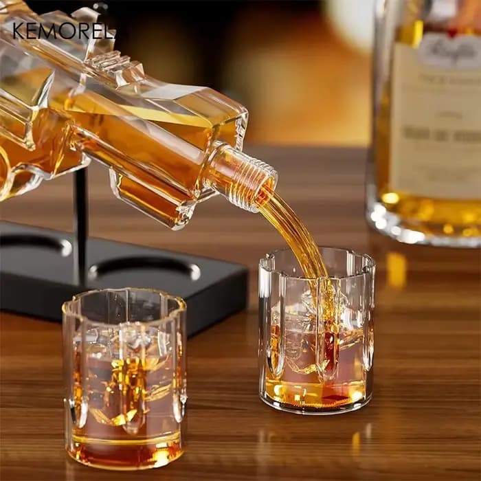 EllMORELA-Ensemble de verres à whisky Revolver