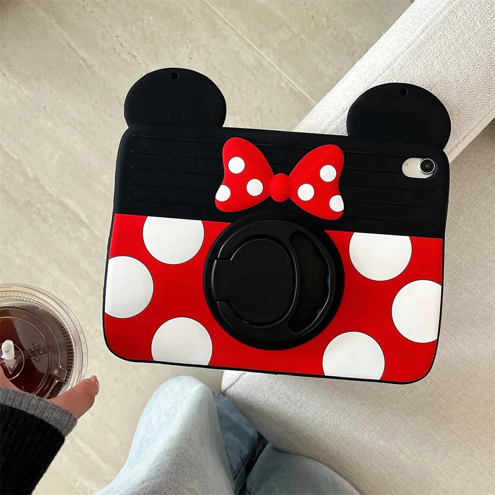 Pour Samsung Galaxy Tab A9 Plus 8.7 11onth X110 X210 mignon dessin animé Minnie Silicone tablette ét