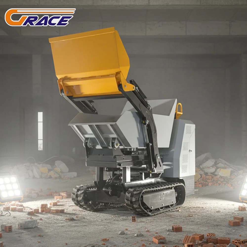Mini Dumper sur chenilles personnalisé, 600kg, EURO 5 EPA, livraison rapide, haute qualité, fournitu