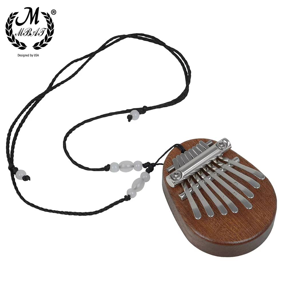 M MBAT 8 tons pouce Piano Base en bois massif ovale Mini pouce Piano Simple Portable pouce Piano cla