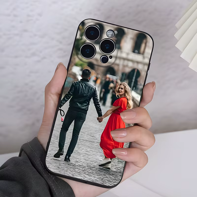 Coque Souple Antichoc Personnalisable avec Photo DIY pour iPhone 17 16 16E 15 14 13 12 11 Pro Max Ai