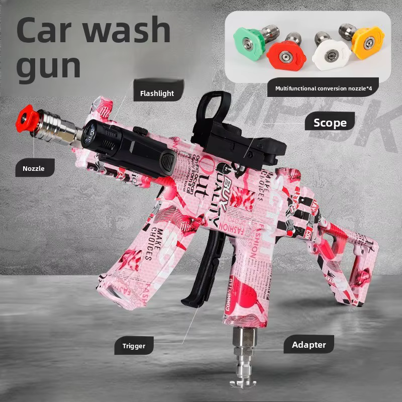 Pistolet à eau haute pression MP5K Mini, portable, pour lavage de voiture, arrosage de jardin, pulvé