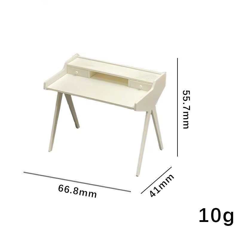 1 pièce nouvelle mini coiffeuse 1/12 pour maison de poupée, table d'appoint, modèle de mobilier de c