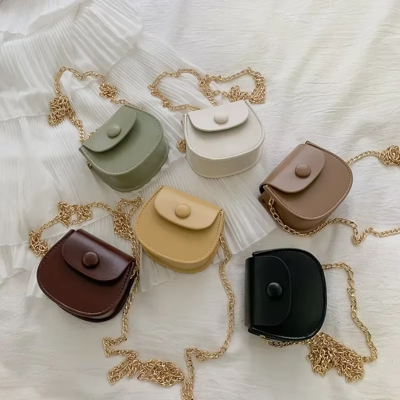 Mini sac à main solide pour femme, sac à bandoulière JOCrossbody, petit sac de rangement pour écoute