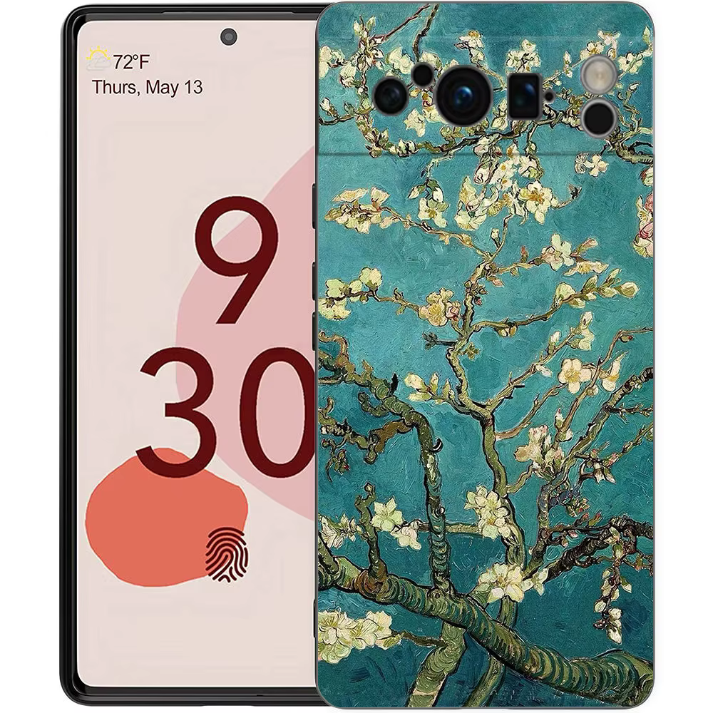 Coque de téléphone en TPU souple avec motif de jardin de Claude Monet pour Google Pixel 10 9 8 7 Pro
