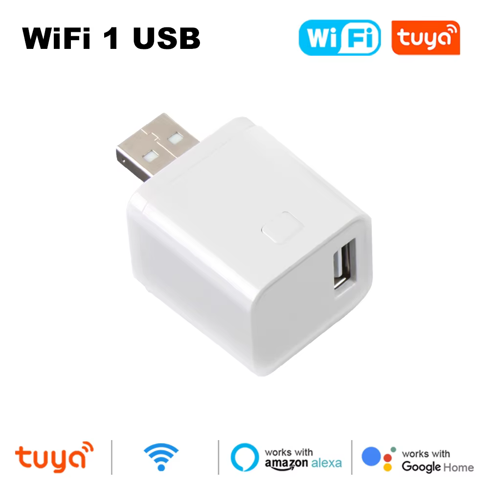 MANHO Hub USB intelligent WiFi, adaptateur Micro USB 5V, mini adaptateur d'alimentation USB WiFi, co