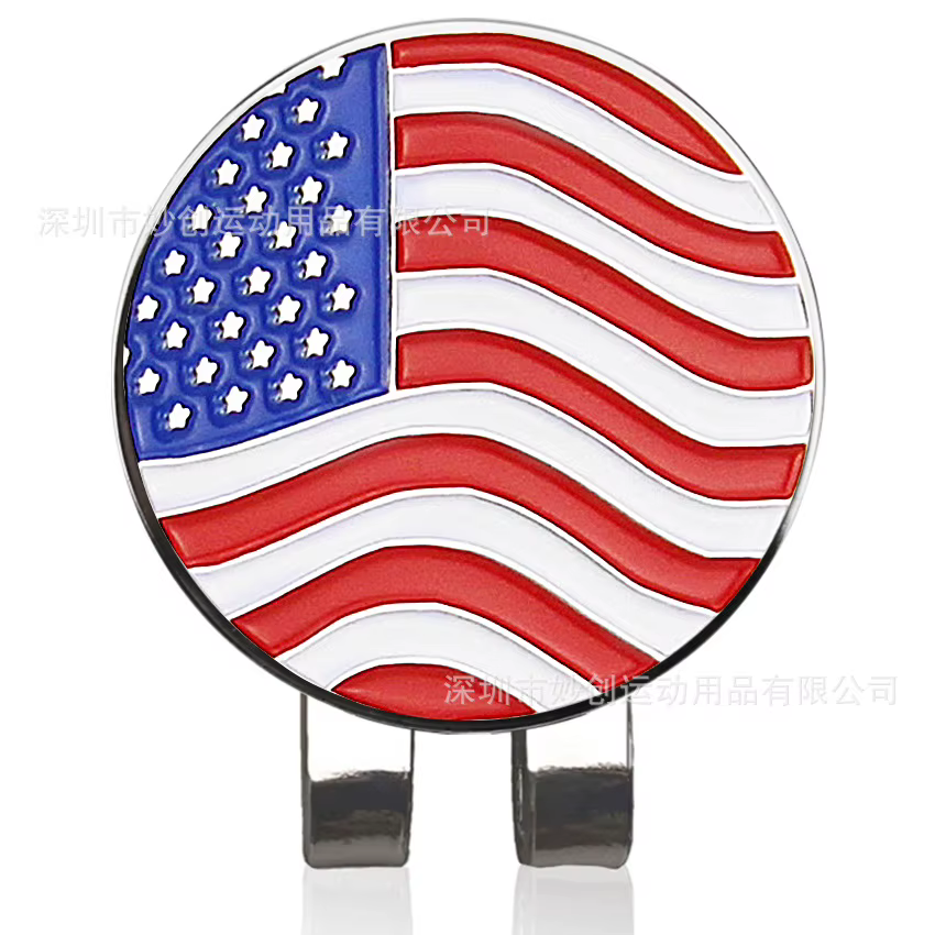 Marqueur de golf avec clip pour chapeau, accessoire de golf au design amusant pour les golfeurs, idé