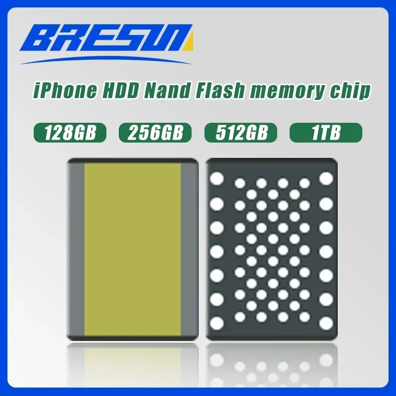 Puce de mémoire flash NAND HDD 64G 128G 256G 512GB 1TB pour iPhone 12 13 Series 14 Pro/Max/Mini Pro 