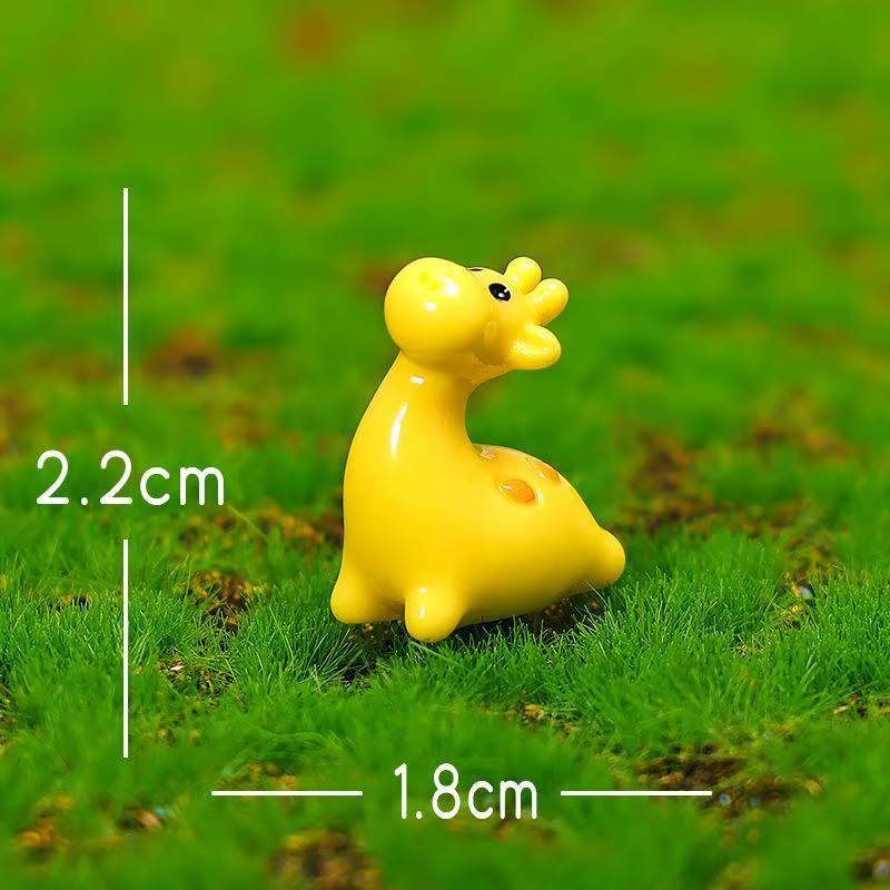 Miniatures de girafe en résine pour la décoration de jardin, de maison, figurines d'animaux de zoo, 