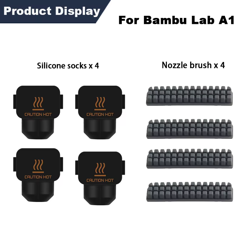 Manchon en silicone pour tête d’impression A1/A1 Mini avec racleur de buse A1 Mini, kit d’outils de 
