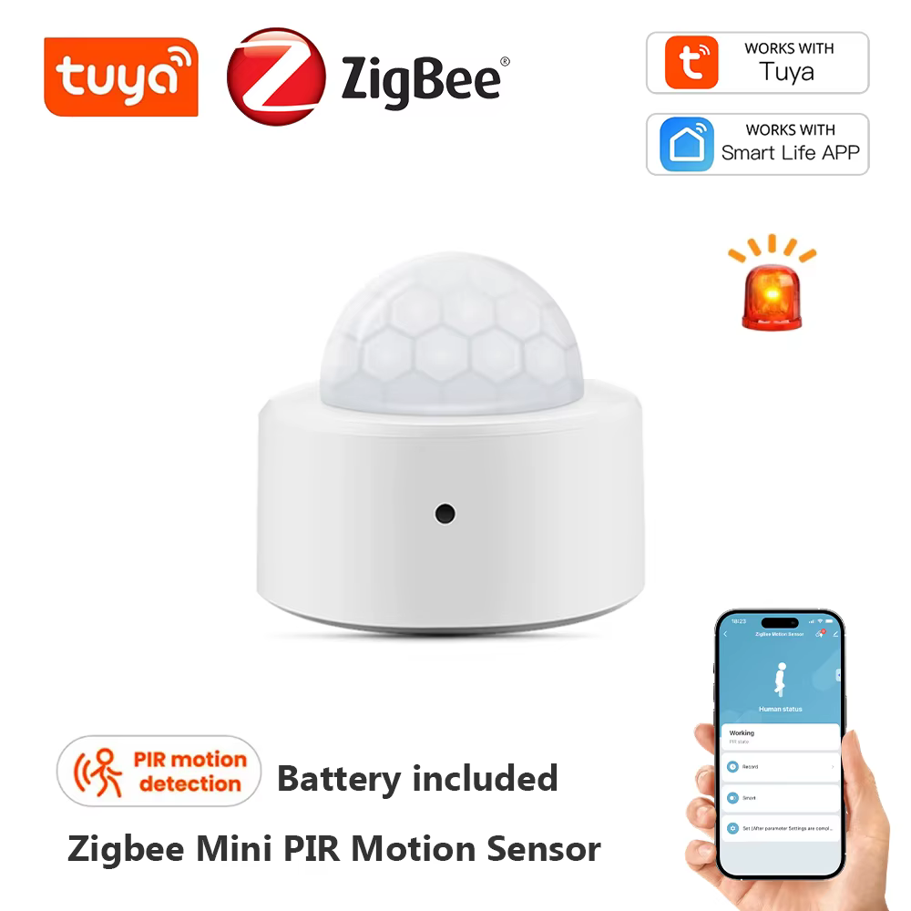 Tuya Zigbee-Mini détecteur de mouvement PIR, capteur de mouvement humain, détecteur infrarouge, alar