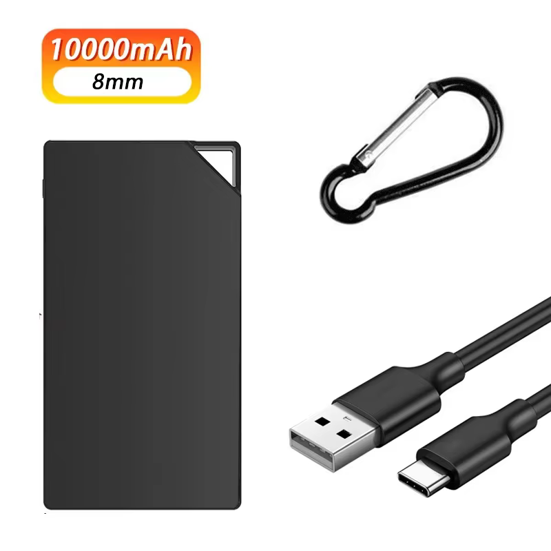 TNTOR-Mini batterie portable, grande capacité 10000mAh, 8mm, ultra-mince, de rechange, pour iPhone 1