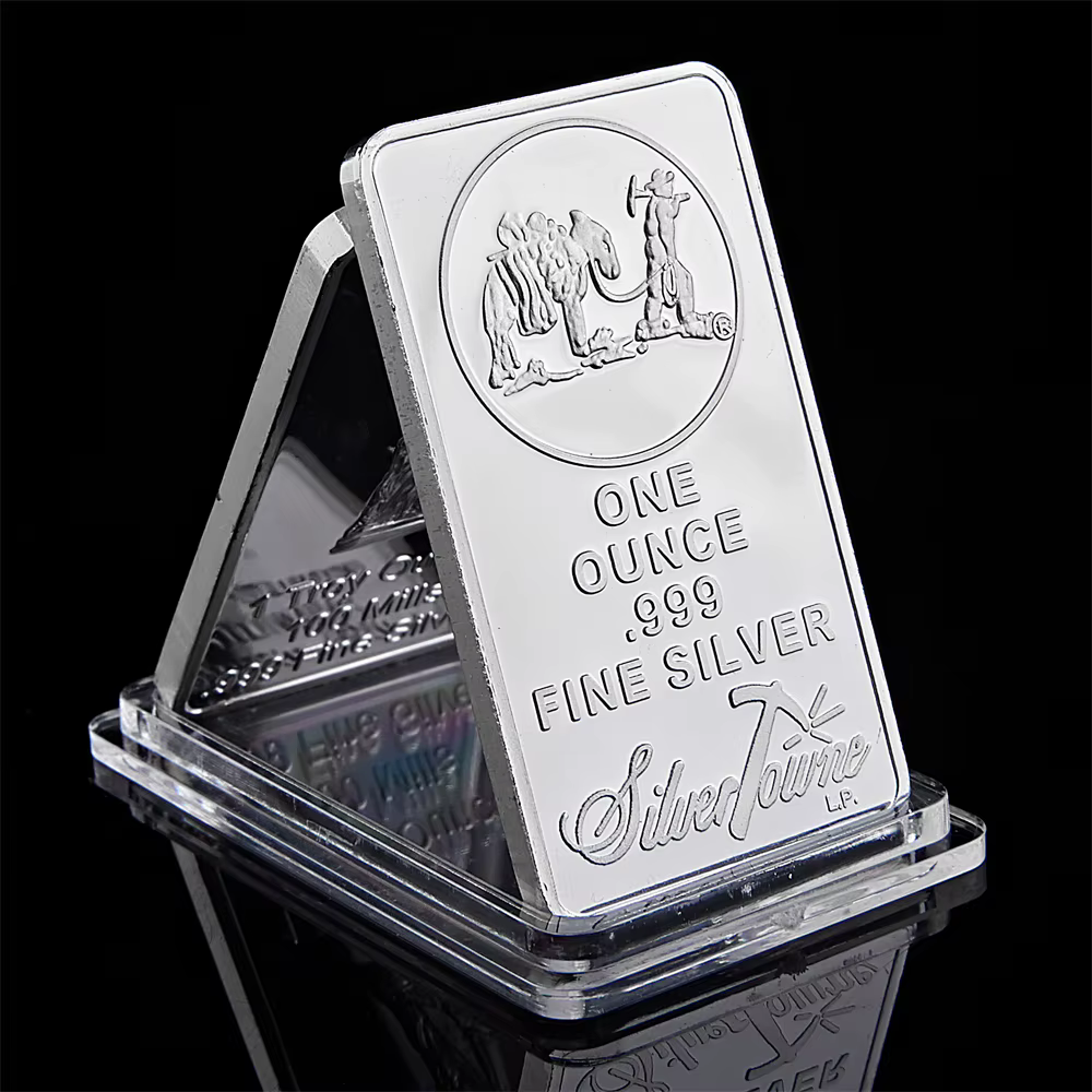 American Prospector 1OZ 999 valeur barre de lingots en argent fin pièce de monnaie en métal de l'uni