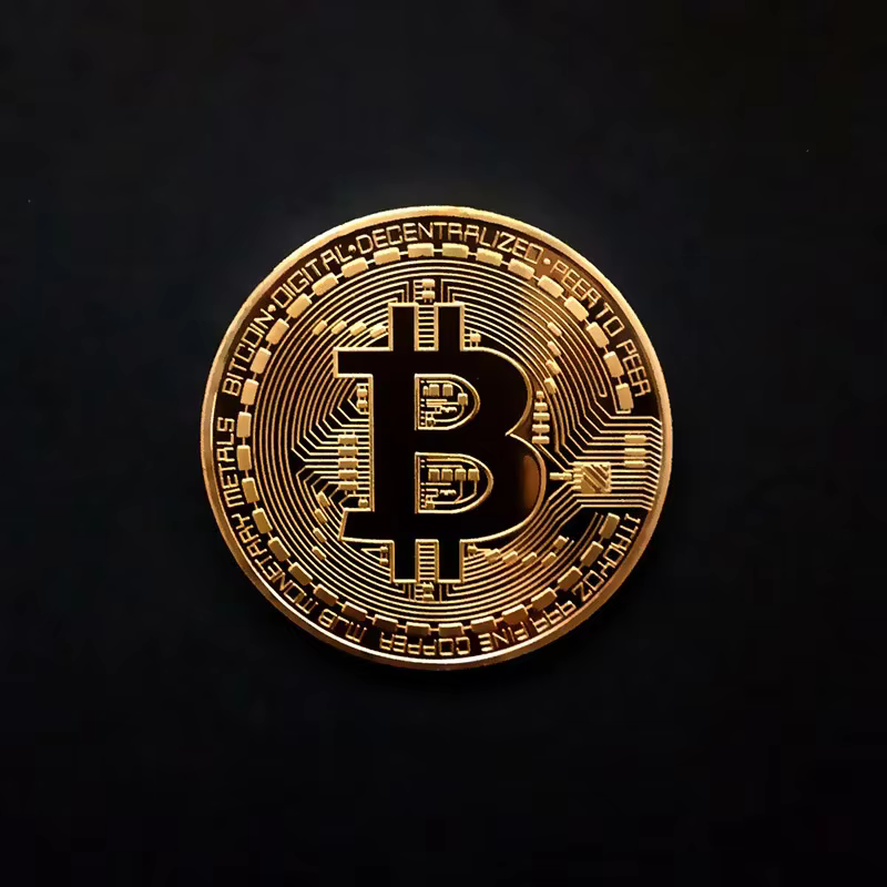 Bitcoin pièce BTC métal Antique Imitation plaque d'or à collectionner Art Collection cadeau physique