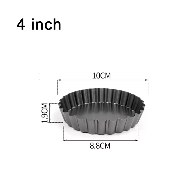 Moule de cuisson antiadhésif pour tarte, 1 pièce, fond amovible, libération facile, 4/6/8/9 pouces, 