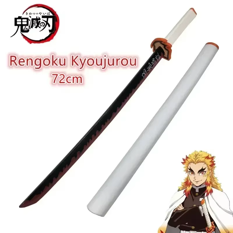 Épée Katana Demon Slayer assemblée, accessoires de Cosplay, Anime Orange Tomioka Giyuu Kamado Tanjir