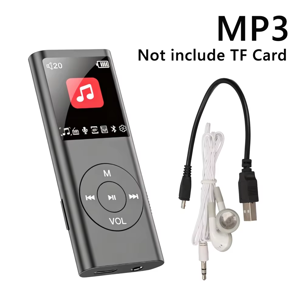 Lecteur MP3 Mini KEBIDU Portable avec Écran IPS HD, Radio FM, E-Books, Enregistrement, Musique HiFi 