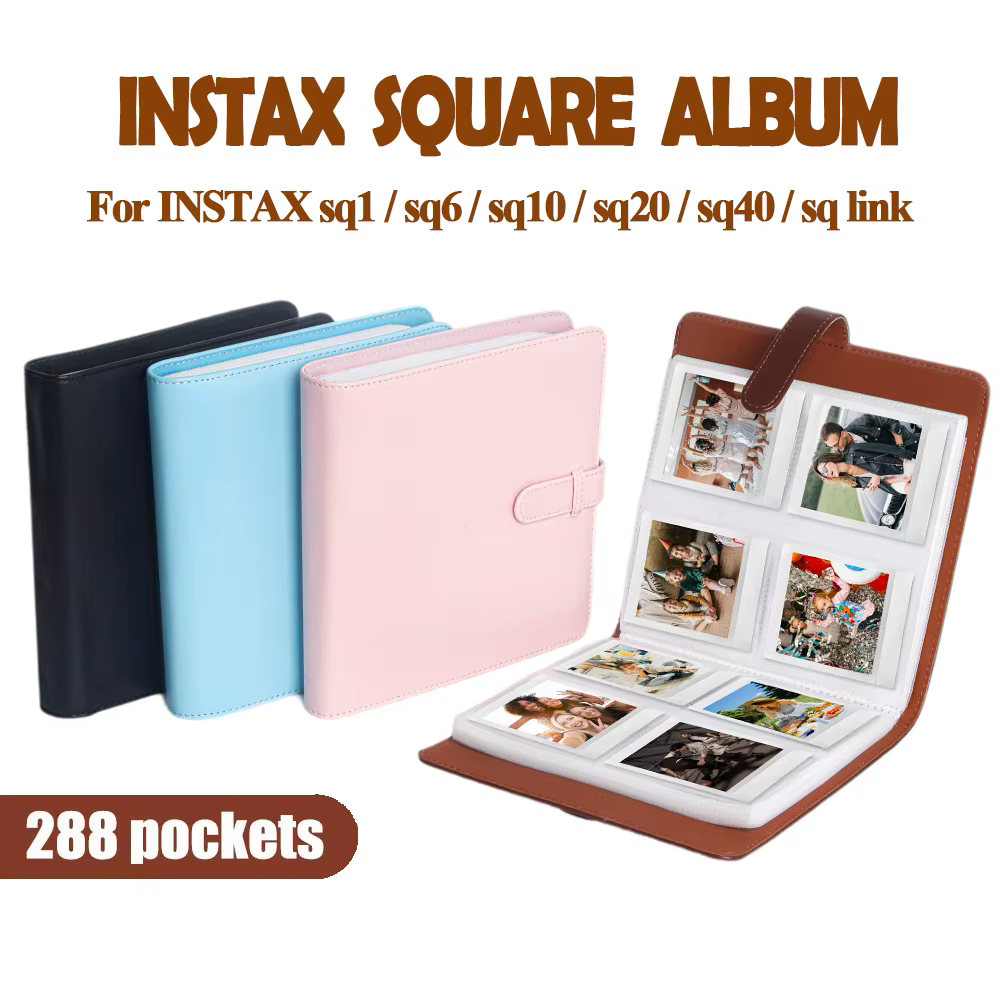 1 pc, 288 poches Album Photo pour Instax Square SQ1/SQ6/SQ10/SQ20/SQ40 appareil Photo Kodak Mini 3 carré, Mini Shot 3 carré