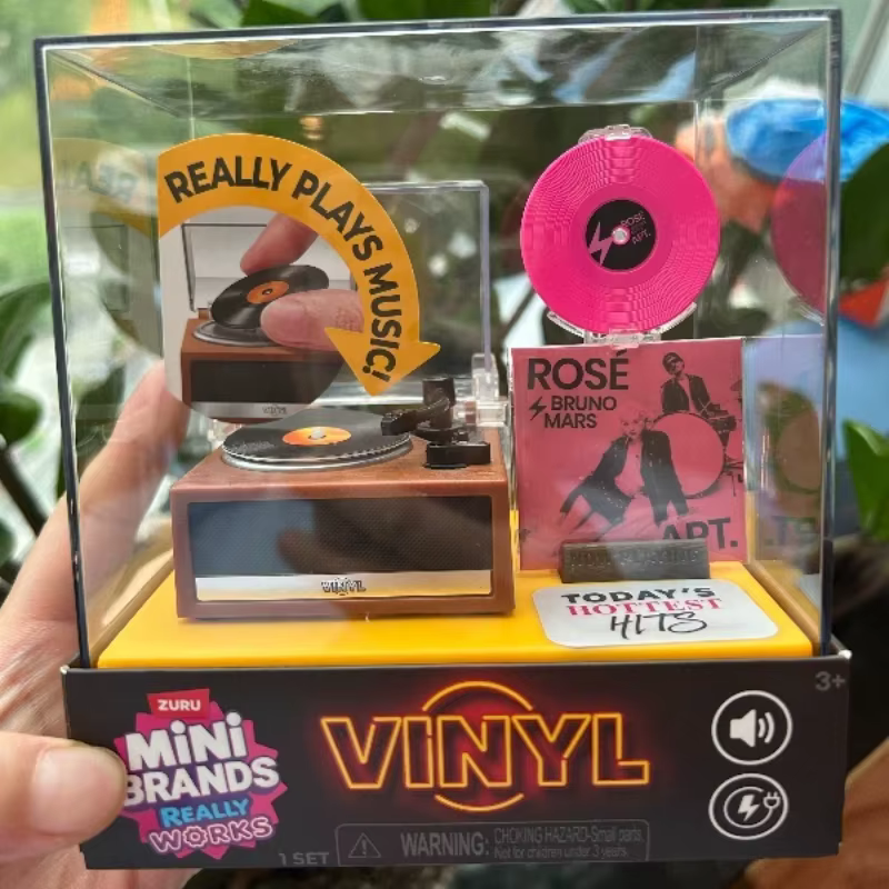 Mini tourne-disque vinyle Ball Mini Brands, figurines, boîtes mystères, jouets miniatures, modèles mystères, objets de collection, cadeaux