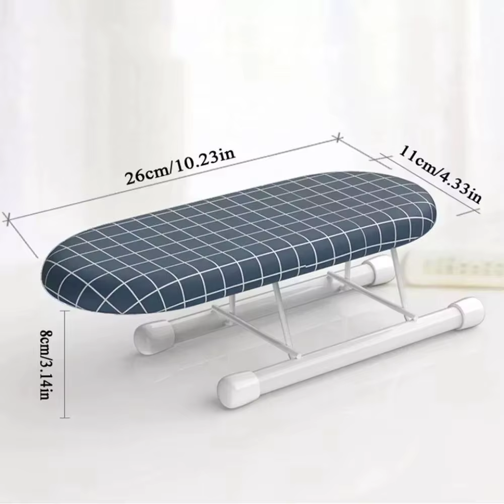 Planche à repasser portable mini pour manches de vêtements et chemises, planche à repasser de bureau pliable, facile à ranger et à transporter