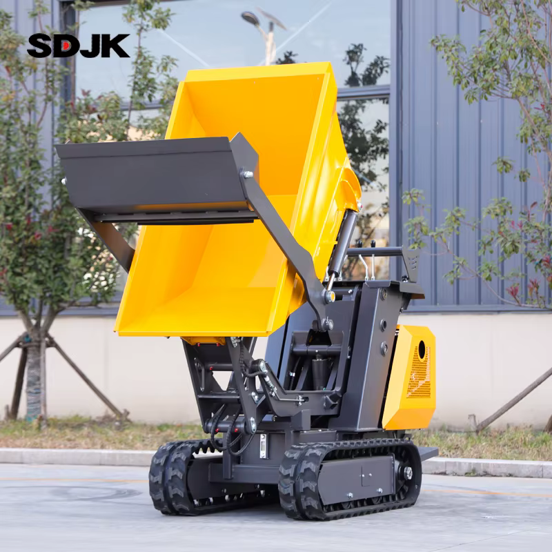 Nouveau mini-dumper sur chenilles de 800 kg, conforme CE/EPA/Euro 5, mini-chargeur pour travaux agricoles et de construction, personnalisable, livraison rapide