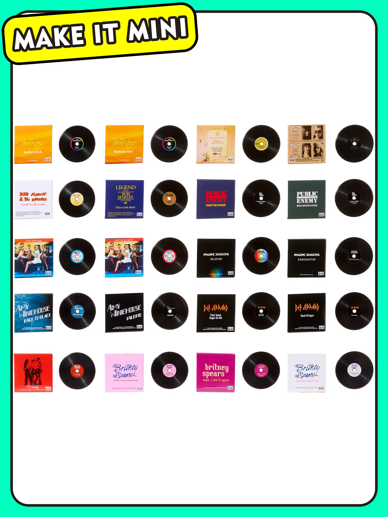 MINI VERSE : Vinyles musicaux réels : Mini-jouets DIY