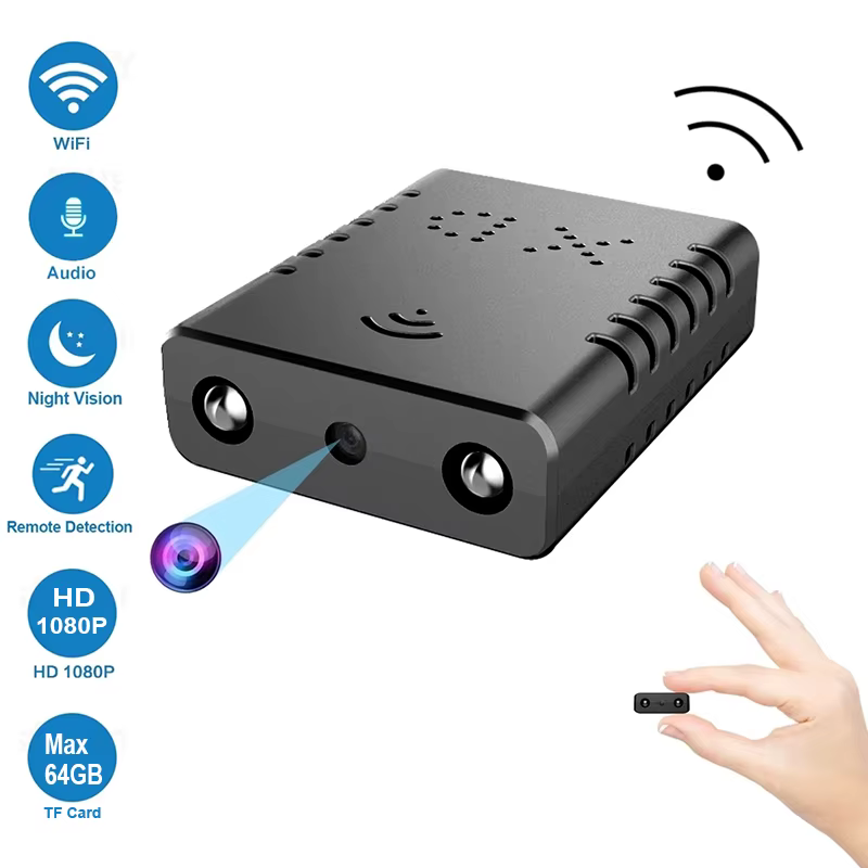 Mini caméra 2025 XD intelligente WiFi Mini caméra maison intérieure Vision nocturne Protection de sécurité enregistreur Audio vidéo