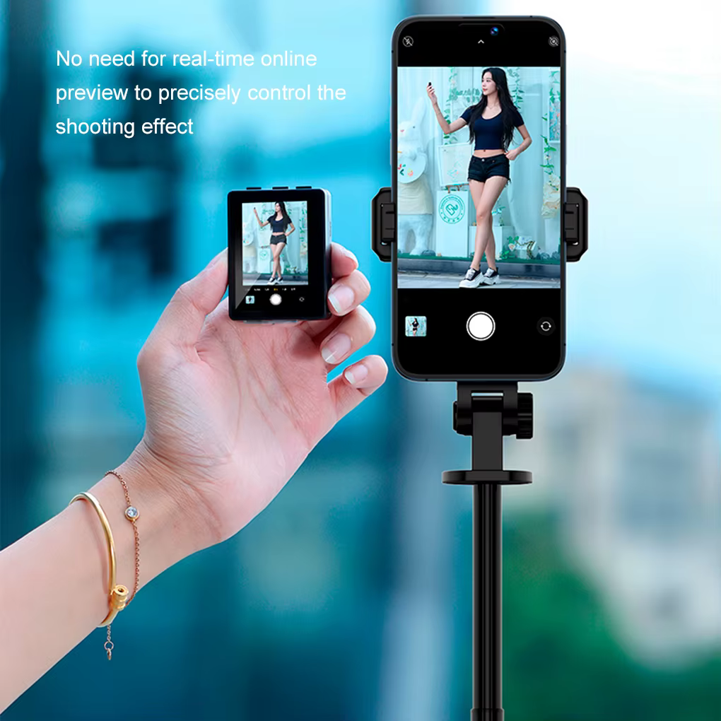 Mini écran portable pour selfie de smartphone, affichage pour caméra arrière de téléphone, moniteur sans fil pour selfie, vlog et diffusion en direct pour iPhone et téléphone Android