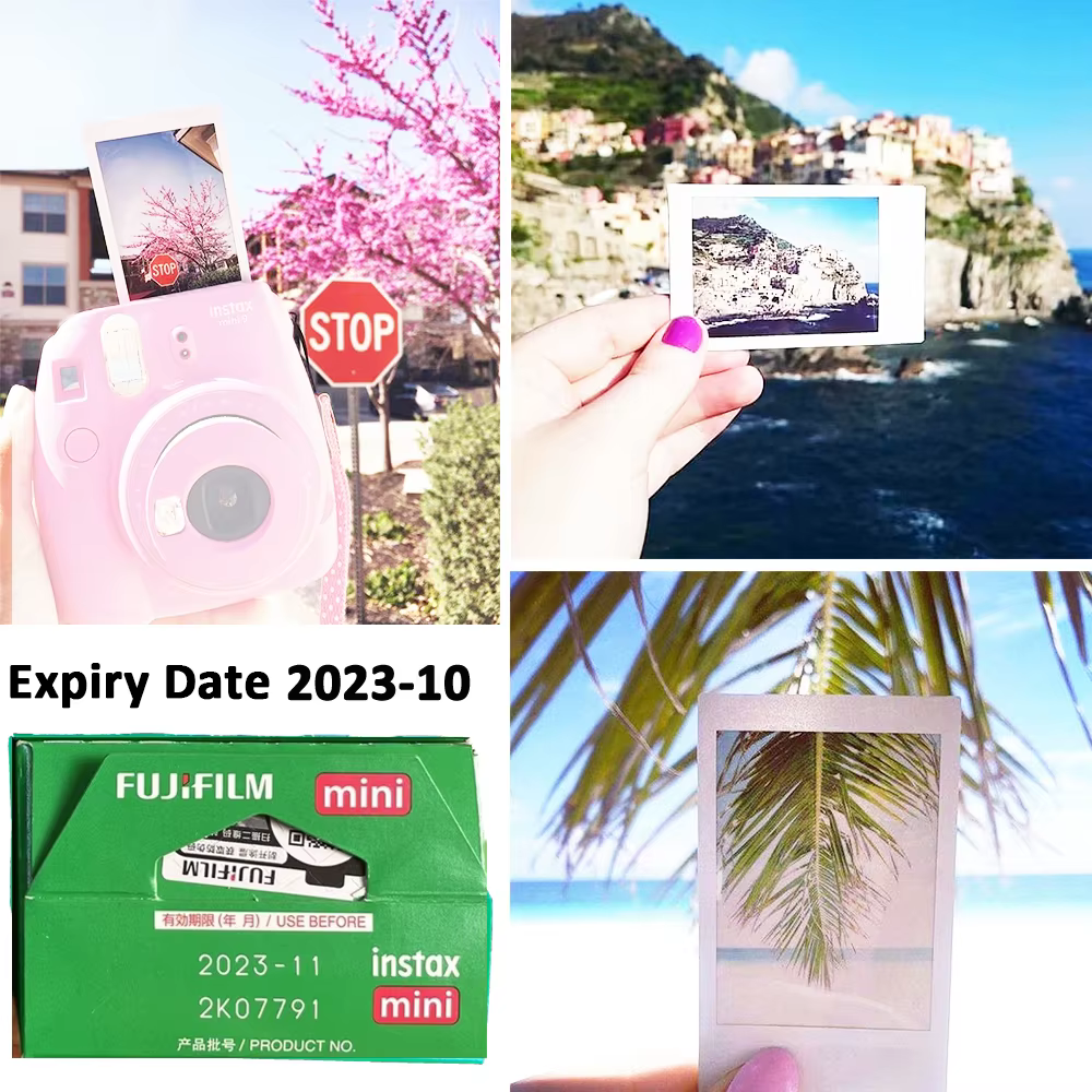 Fujifilm Instax Mini 12 appareil photo instantané en option 20/40 feuilles Instax Mini Film + Album + sac rose/bleu/mortelle/blanc/violet