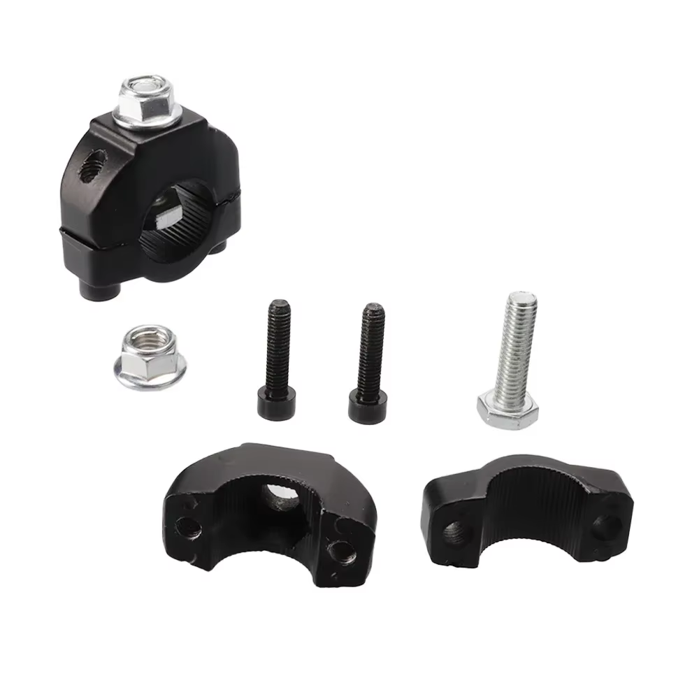 Mini-poignée de guidon de moto réglable de 7/8 pouces (22 mm) avec collier de fixation pour mini-motos tout-terrain 2 temps 47cc 49cc