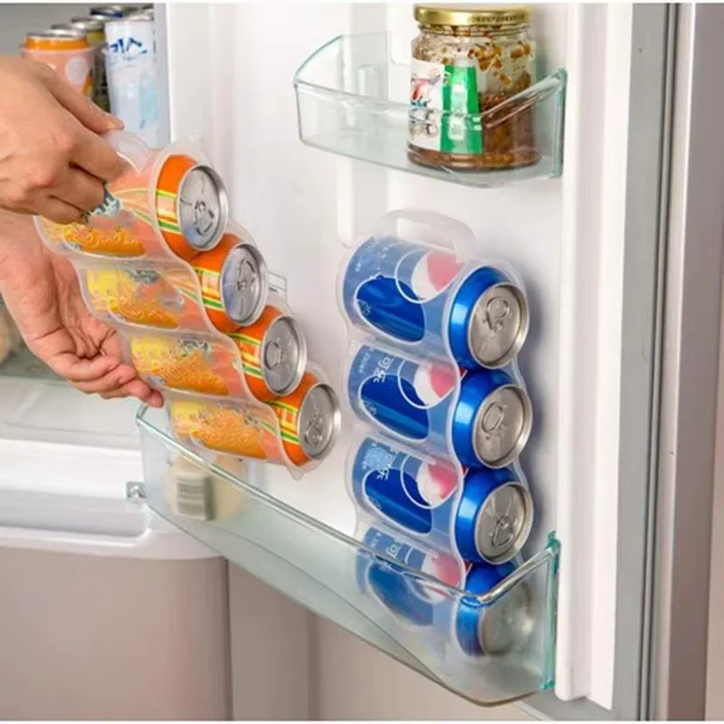 Boîte de rangement pratique pour boissons et bière, adaptée à la cuisine domestique, porte-bouteille de boissons pour réfrigérateur, boîtes de rangement de réfrigération utiles pour réfrigérateur