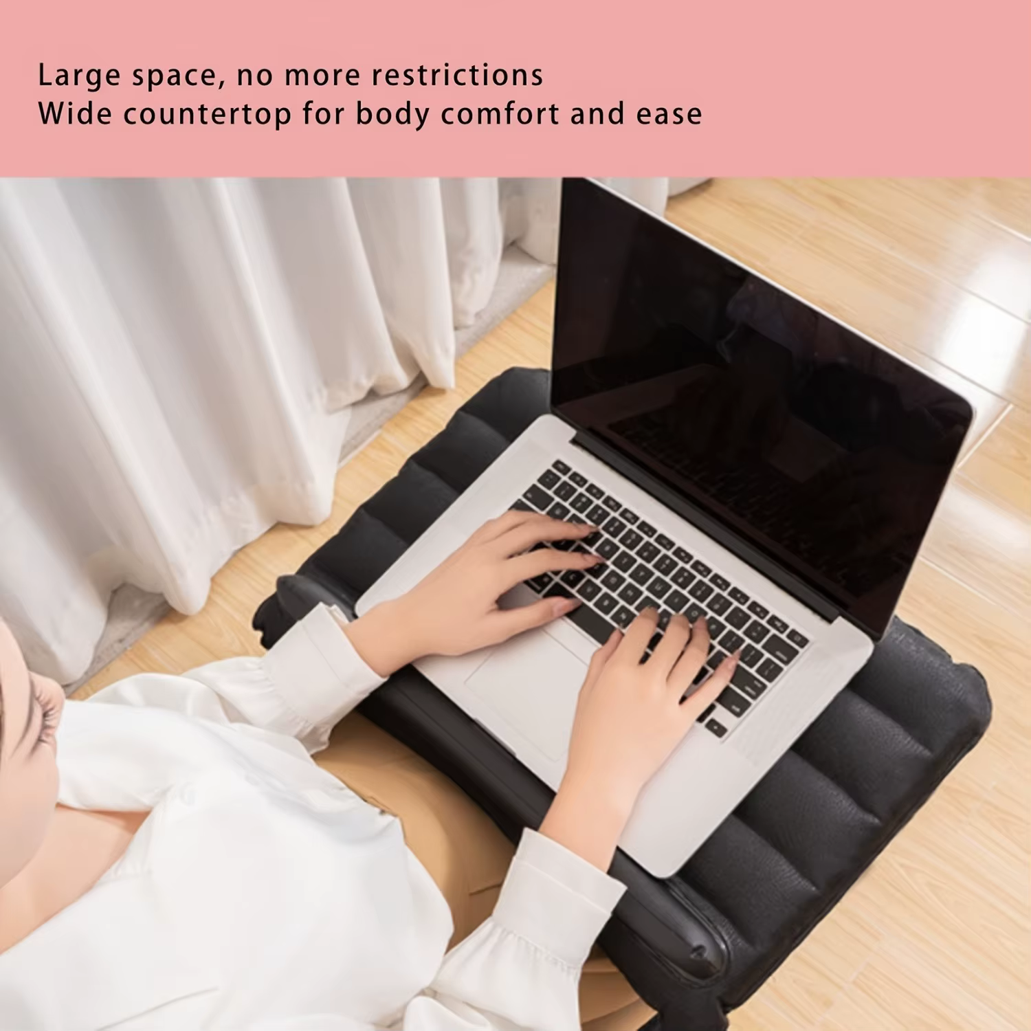 Bureau d'ordinateur gonflable mini pour les voyages d'affaires, facile à transporter, petit, simple, portable, pour une utilisation à domicile