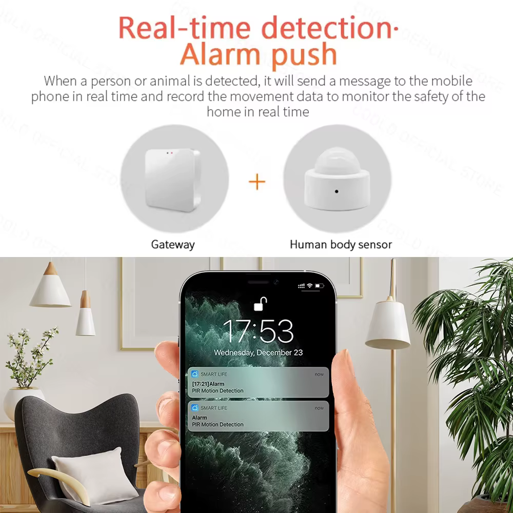 Tuya Zigbee-Mini détecteur de mouvement PIR, capteur de mouvement humain, détecteur infrarouge, alarme de sécurité, nous-mêmes avec Alexa, Amazon, Google Home