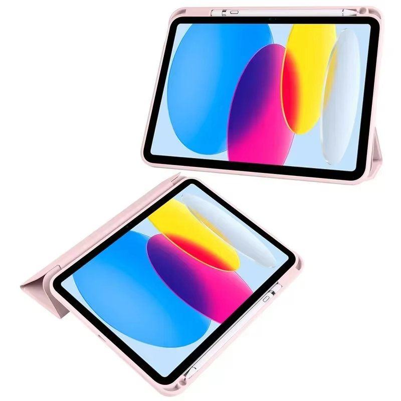 Étui pour iPad 10e génération avec support pour stylet, coque rigide transparente en acrylique à trois volets pour iPad 10.2, 9.7, Air 11, 5, 4, iPad 11, A16, 10, 9