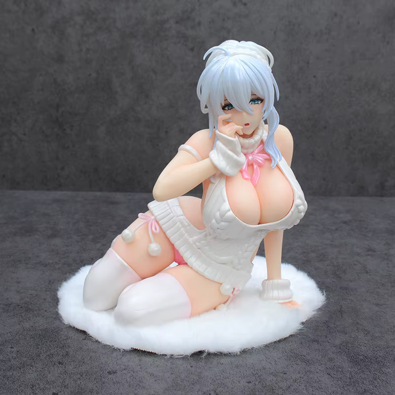 Figurine de fille anime Mengdi Yukino Shinfuyu, assise à genoux, modèle de collection en PVC, en boîte, décoration de bureau pour collectionneurs adultes