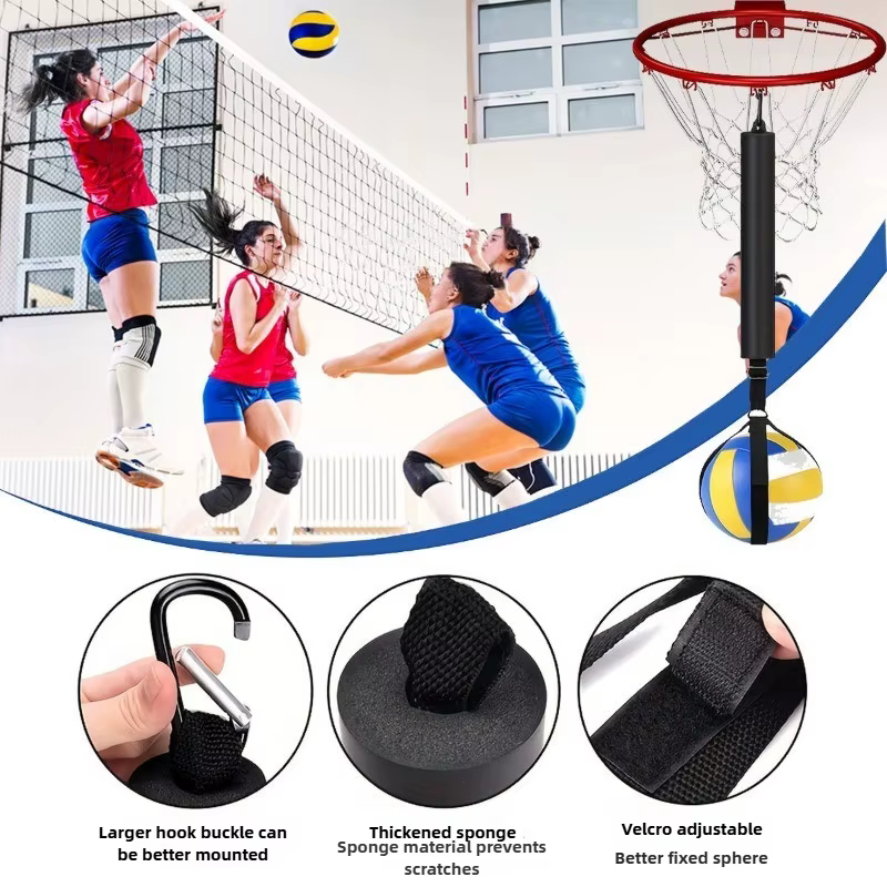 Accessoires d'entraînement de pointes de volley-ball, entraîneur réglable, système d'assistance de volley-ball, sport d'entraînement de volley-ball en plein air.