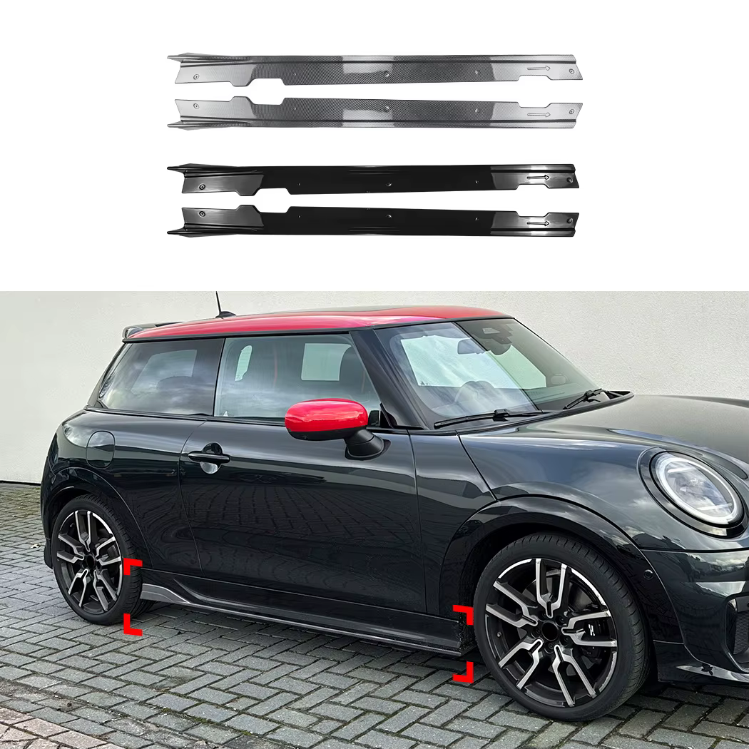 Pour BMW Mini Cooper JCW F66 F67 2024 + Spoiler de bas de caisse, petite modification d'habillage