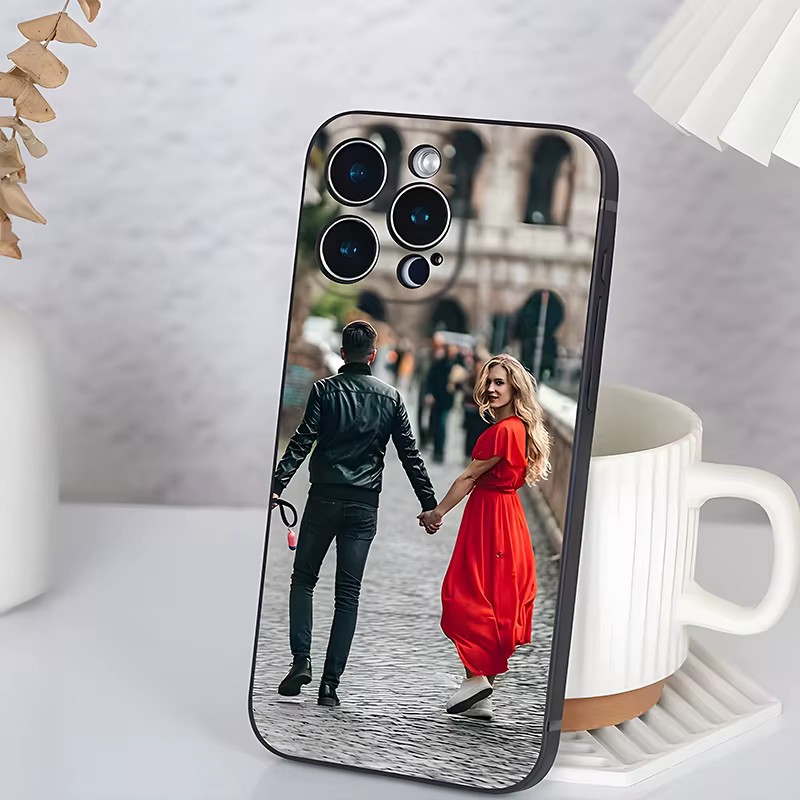 Coque Souple Antichoc Personnalisable avec Photo DIY pour iPhone 17 16 16E 15 14 13 12 11 Pro Max Air Mini SE 2020 2022 X XS XR 6 7 8 Plus